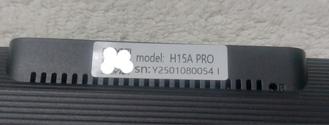 Pantalla Cámara salpicadero H15A Pro