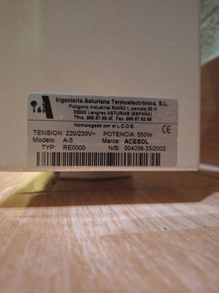 3 Radiadores Acesol eléctricos. Calor azul