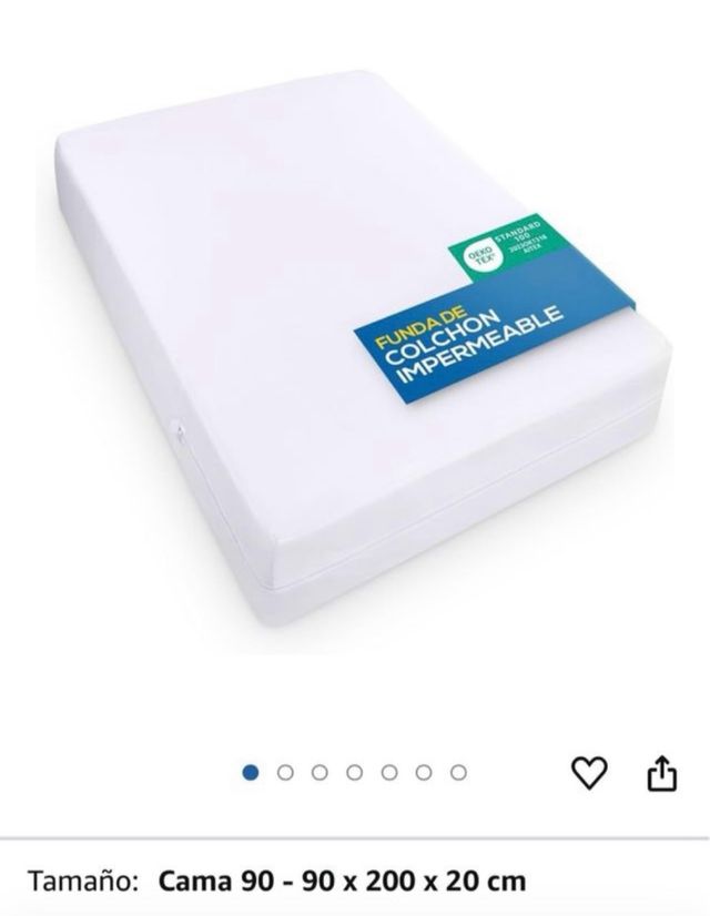 Cubrecolchón 90x200cm - Algodón