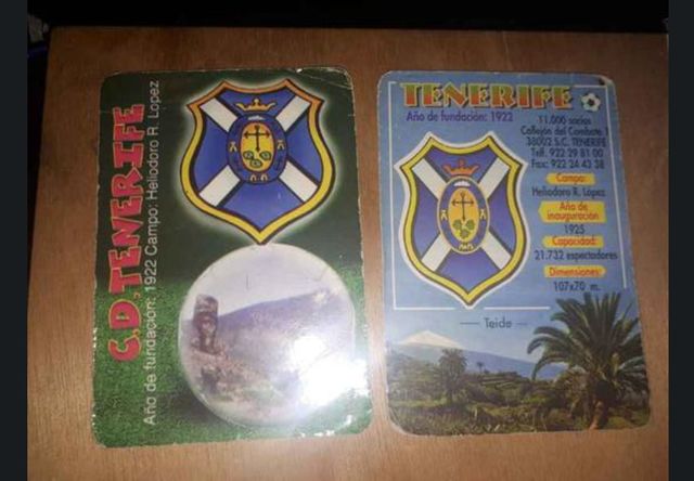 4 calendarios CD Tenerife antiguos
