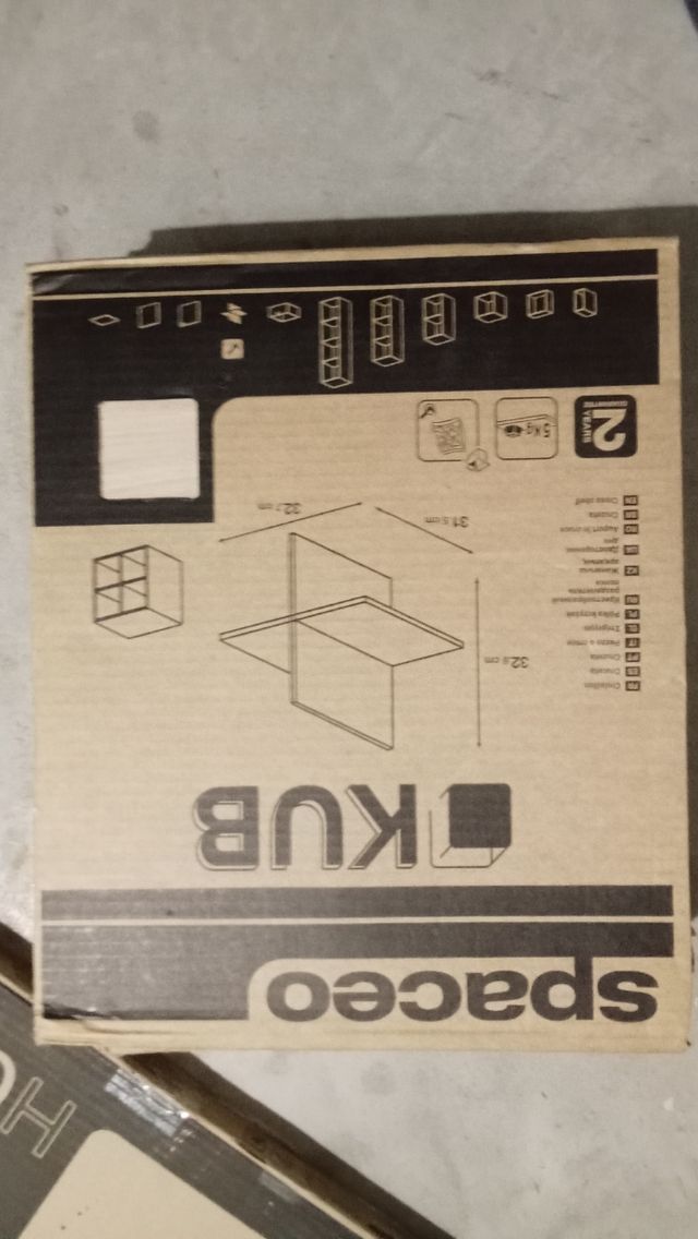 Estantería Spaceo Kub, Roble