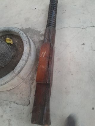 Prensa de vino: tornillo madera