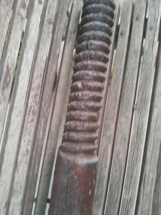 Prensa de vino: tornillo madera