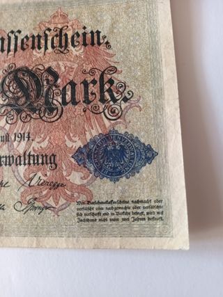 Billete 50 marcos Alemania - antiguo 1914