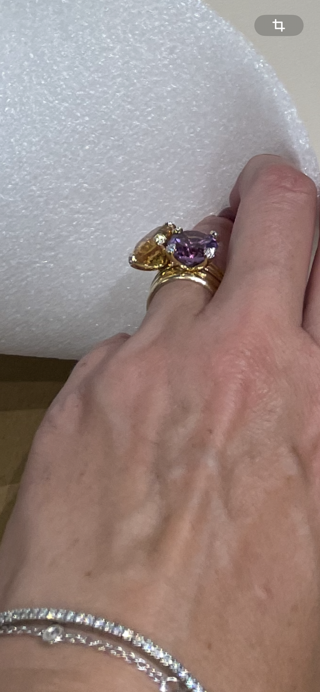 Anillos Tous oro - Amatistas