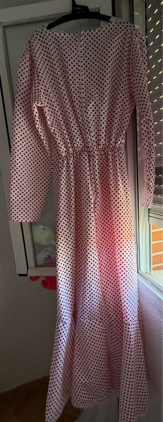 Vestido chulapa DisMad rojo-blanco