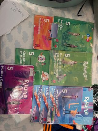 libros 5 educscion primaria, editorial Revuela