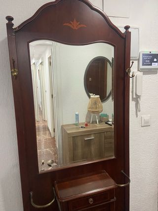 Mueble espejo recibidor antiguo