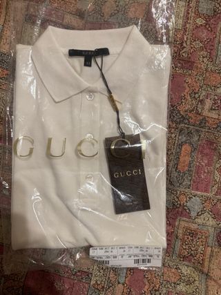 Polo Gucci blanco XS, nuevo con etiqueta 