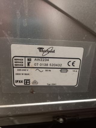 Secadora Whirlpool AWZ234