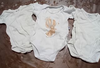 3 Body neonato KIABI 1M