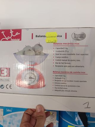 Balanza mecánica inox 5kg