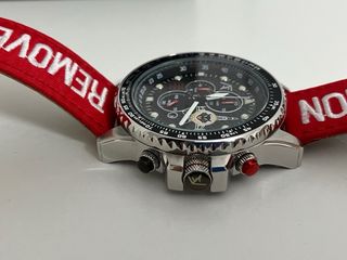 Reloj Aviador Cronógrafo Rojo Edicion Limitada