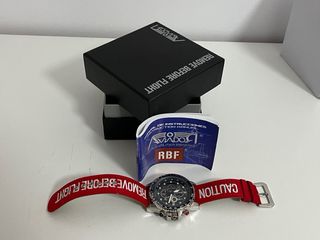 Reloj Aviador Cronógrafo Rojo Edicion Limitada