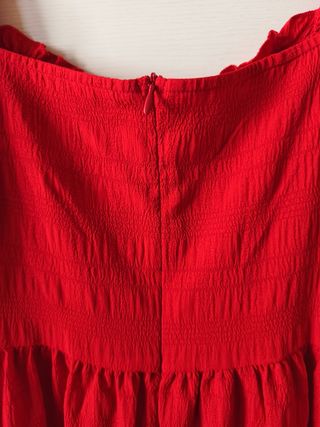 Vestito rosso estivo bimba