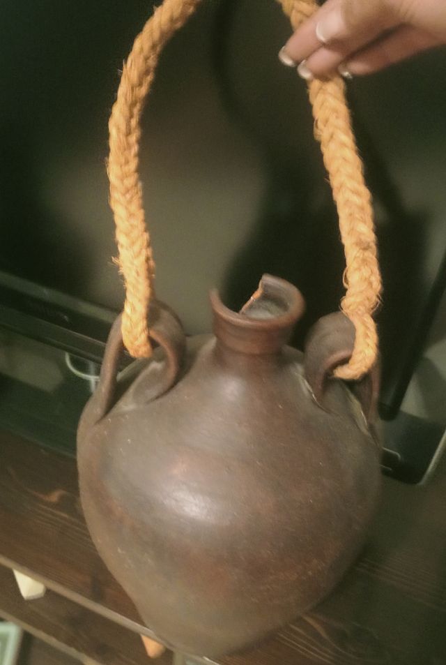 Botijo barro cocido antiguo