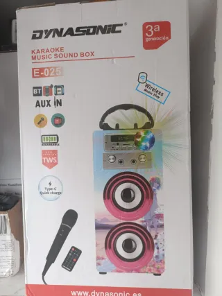 Dynasonic Karaoke E-025 | Altavoz Portátil