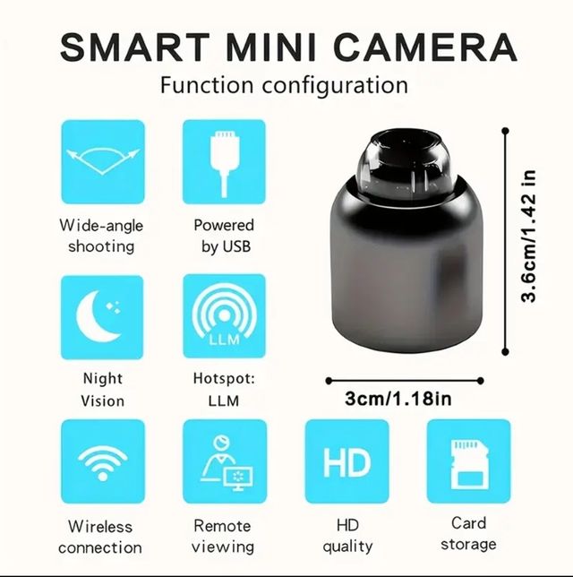 Cámara WiFi mini 1080 HD