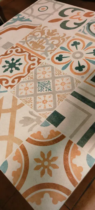 #OFERTA#MESA JARDÍN MOSAICO MULTICOLOR.