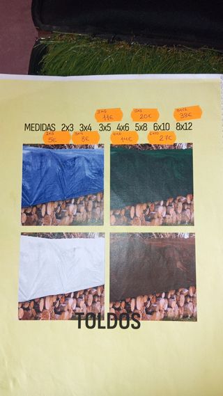 Toldos - Lonas - 2x3m a 8x12m