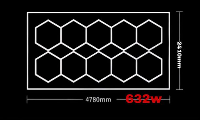Luces de Peluqueria hexagonales  y ambientador