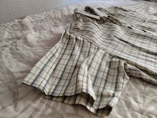 Camisa Lacoste manga corta cuadros L