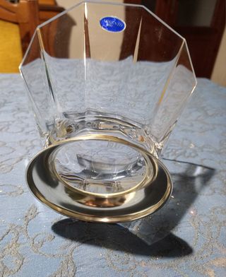 Centrotavola in argento e cristallo. Rossi Firenze