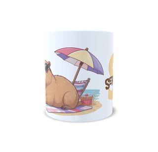 Taza Capibara Verano - personalizada con nombre