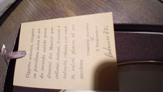 Piatto Porcellana Incisa Oro