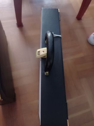 Maletín Piel Doble Comb. Negro