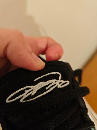 Zapatillas Nike LeBron blancas perladas y negras