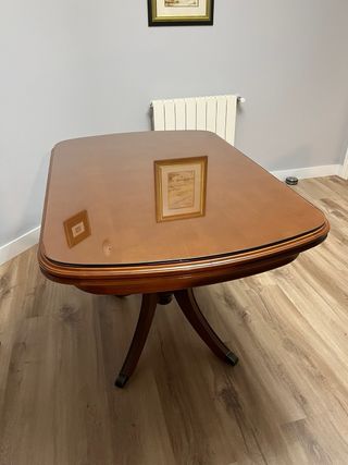Mesa comedor madera maciza extensible