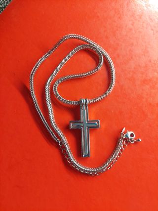 Collana Croce Acciaio Inox