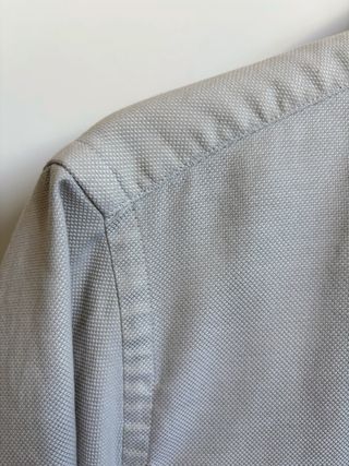 Camisa Lacoste manga corta beige T.40