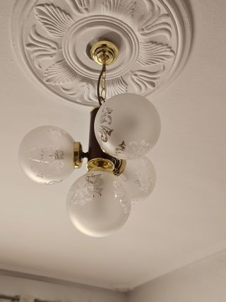 Lámpara 3 luces vintage