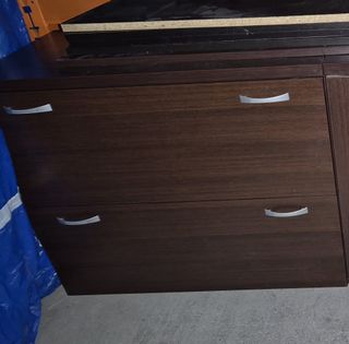 Archivador oficina 2 cajones madera