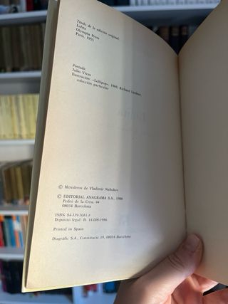 Lolita.Vladimir Nabokov (1ª edicion)