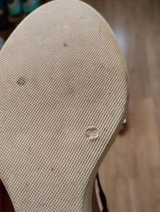 Sandalias cuña ANA SORIANO - Negro/Plata