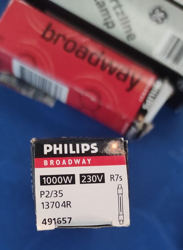 2 Lampadine al quarzo Philips Broadway