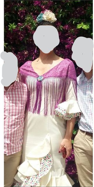 Traje Flamenca - Amarillo y Multicolor