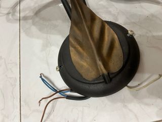 Lampada a 2 luci stile vintage e floreale