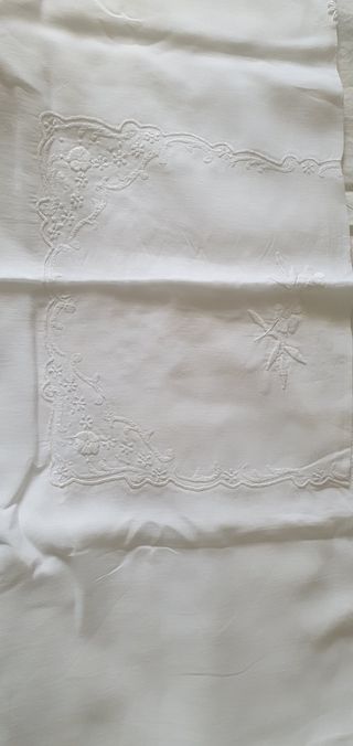 Lenzuola e Tovaglie lino vintage anni '50-'60 - 1