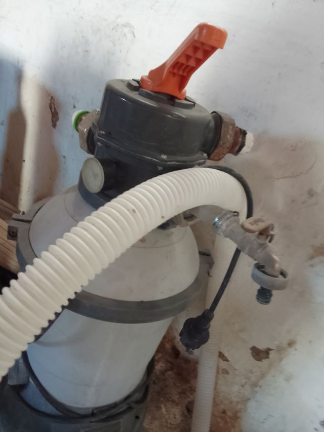 Depuradora arena piscina usada