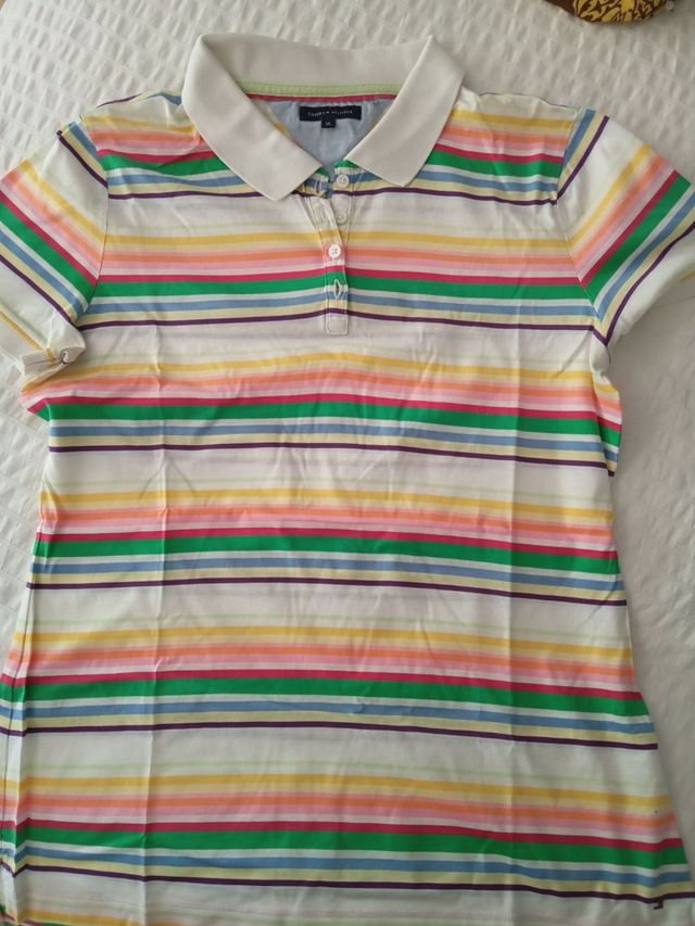Polo Tommy Hilfiger rayas multicolor M