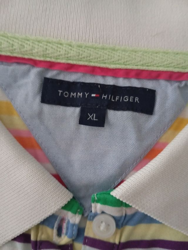 Polo Tommy Hilfiger rayas multicolor M