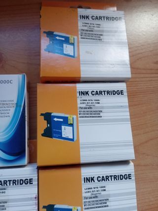 8x Cartuchos tinta  LC970/1000