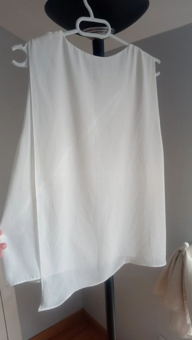 Blusa Zara blanca - Talla XL
