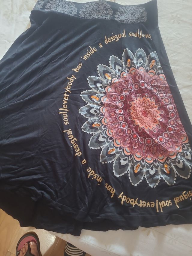 Falda Marca Desigual Negra M