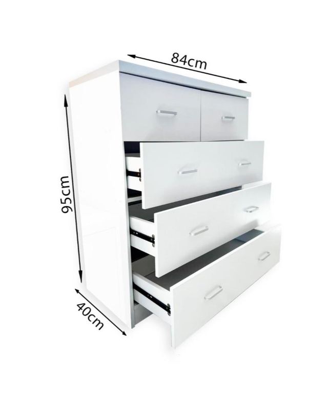 Cómoda Cajonera Dormitorio 5 Cajones - Nuevo