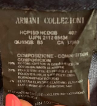 Vaqueros Armani Collection - Azul